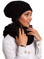 Be Wear Szal-koło w kolorze czarnym - 60 x 38 cm rozmiar: onesize. Czarne szaliki Be Wear, bez wzorów, z materiału. Za 66.00 zł.