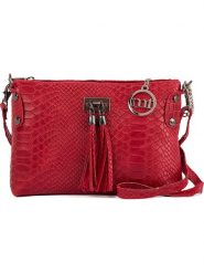 Mia Tomazzi Skórzana torebka "Navigli" w kolorze czerwonym - 22 x 15 x 4 cm rozmiar: onesize. Czerwone torby na ramię Mia Tomazzi, bez wzorów, z materiału, na ramię, bez dodatków. Za 130.99 zł.