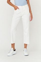 7 FOR ALL MANKIND Białe jeansy damskie THE MODERN STRAIGHT Milk, Rozmiar 28. Białe jeansy 7 for all mankind, bez wzorów. W wyprzedaży za 429.99 zł.