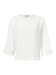 Heine Bluzka w kolorze kremowym rozmiar: 36/38. Brązowe bluzki Heine, bez wzorów, bez kołnierzyka, bez ramiączek. Za 131.45 zł.