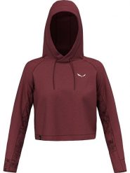 Salewa Bluza funkcyjna w kolorze czerwonym rozmiar: 34. Czerwone bluzy Salewa, bez wzorów, z bawełny, z kapturem. Za 145.26 zł.