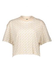 Adidas Koszulka w kolorze beżowym rozmiar: M. Brązowe bluzki Adidas, m, bez wzorów, z bawełny, bez kołnierzyka, bez ramiączek. Za 75.16 zł.