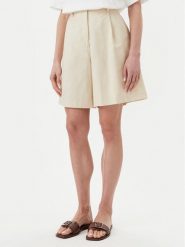 Weekend Max Mara Bermudy Ecuba 2515141032 Écru Regular Fit. Szorty Weekend Max Mara, bez wzorów, z bawełny. Za 559.99 zł.