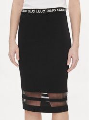 Liu Jo Spódnica ołówkowa Ecs Gonna Maglia Lon TA4224 MS36L Czarny Slim Fit. Czarne spódnice Liu Jo, l, bez wzorów, z wiskozy, ołówkowe. Za 239.99 zł.