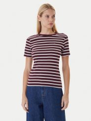 Tommy Hilfiger T-Shirt New Cody WW0WW40587 Bordowy Slim Fit. Czerwone t-shirty TOMMY HILFIGER, xl, bez wzorów, z bawełny, bez kołnierzyka, bez ramiączek. Za 219.99 zł.