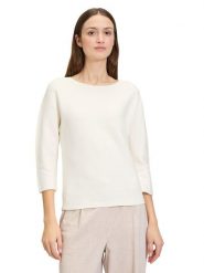 BETTY & CO Sweter w kolorze kremowym rozmiar: 36. Brązowe swetry Betty & Co, bez wzorów, z bawełny, bez ramiączek. Za 130.99 zł.