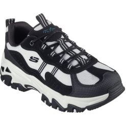 Buty sportowe damskie Skechers D'lites Hiker. Czarne obuwie sportowe Skechers, bez zapięcia. Za 490.00 zł.