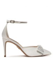 Steve Madden Szpilki Last Dance 11005297 Biały. Białe szpilki Steve Madden, bez wzorów, z materiału, bez obcasa, na szpilce, bez zapięcia. Za 599.99 zł.