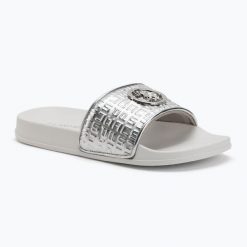 Klapki damskie U.S.Polo Assn IVY002B. Szare klapki U.S. Polo Assn., bez wzorów, z gumy, z otwartym noskiem, bez obcasa. Za 129.99 zł.