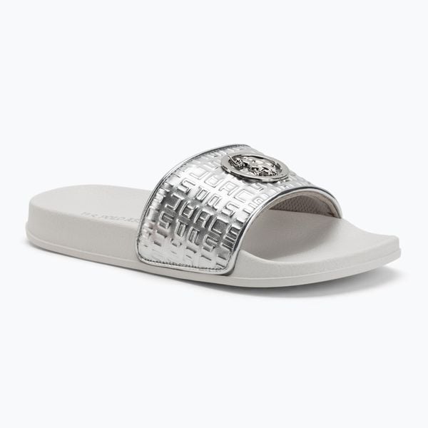 Klapki damskie U.S.Polo Assn IVY002B. Szare klapki U.S. Polo Assn., bez wzorów, z gumy, z otwartym noskiem, bez obcasa. Za 129.99 zł.