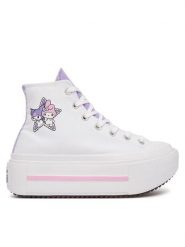 Converse Trampki Chuck Taylor All Star Lift Double Stack A21835C Biały. Białe trampki Converse, bez wzorów, z materiału, bez zapięcia. Za 449.99 zł.
