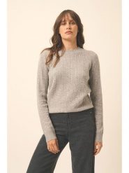 Just Cashmere Kaszmirowy sweter "Jade" w kolorze szarym rozmiar: M. Szare swetry Just Cashmere, m, bez wzorów, z kaszmiru, bez ramiączek. Za 369.82 zł.