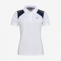 Koszulka polo damska CLUB 22 Tech. Białe koszulki polo Head, xl, bez wzorów, z poliesteru, bez kołnierzyka, bez ramiączek. W wyprzedaży za 140.00 zł.