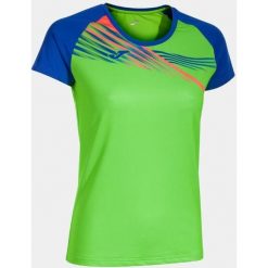 Damska koszulka sportowa Joma Elite X krótki rękaw Fluor Green-Royal M. Niebieskie koszulki sportowe Joma, bez wzorów, bez ramiączek. W wyprzedaży za 133.80 zł.