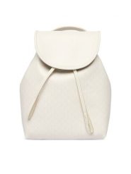 Calvin Klein Plecak Emblem Aop Mini Backpack LV04F3507G Biały. Białe plecaki Calvin Klein, bez wzorów, ze skóry. Za 529.99 zł.