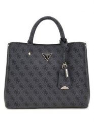 Guess Torebka w kolorze antracytowym - 30 x 24 x 11 cm rozmiar: onesize. Czarne torebki klasyczne Guess, z aplikacjami, z materiału, bez dodatków. Za 492.27 zł.
