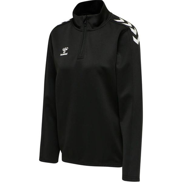 Damska bluza rozpinana 1/4 Hummel Core XK. Czarne bluzy Hummel, l, bez wzorów, z materiału, bez kaptura. Za 219.85 zł.
