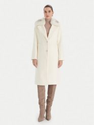 Guess Płaszcz wełniany W5BL19 W2642 Écru Regular Fit. Płaszcze Guess, na zimę, m, z aplikacjami, z syntetyku, bez kaptura. Za 959.99 zł.