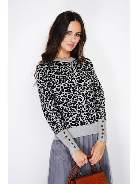 ASSUILI Sweter w kolorze czarno-szarym rozmiar: 36. Czarne swetry Assuili, bez wzorów, z kaszmiru, bez ramiączek. Za 131.43 zł.