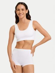 Hanro Biustonosz top Touch Feeling 71806 Biały. Białe biustonosze Hanro, xl, bez wzorów, z syntetyku, bez kołnierzyka, bez ramiączek. Za 299.99 zł.
