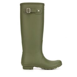Kalosze Hunter. Brązowe kalosze Hunter, bez wzorów. Za 429.99 zł.