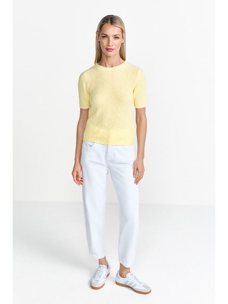 Rich & Royal Sweter w kolorze żółtym rozmiar: XL. Żółte swetry Rich & Royal, xl, bez wzorów, ze splotem, bez ramiączek. Za 194.95 zł.