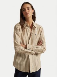 Polo Ralph Lauren Koszula 211971514501 Beżowy Classic Fit. Brązowe koszule Polo Ralph Lauren, m, bez wzorów, z bawełny, bez kołnierzyka, bez ramiączek. Za 819.99 zł.