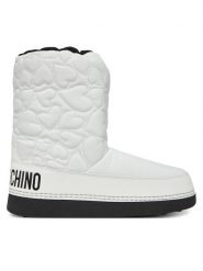 LOVE MOSCHINO Śniegowce JA24202G1NISE10A Biały. Białe trapery i śniegowce Love Moschino, z materiału. Za 749.99 zł.
