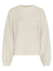 MOSS COPENHAGEN Bluza "Illiana" w kolorze kremowym rozmiar: XS/S. Brązowe bluzy sportowe Moss Copenhagen, s, bez wzorów, bez kaptura. Za 122.67 zł.