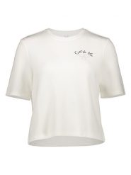 ONLY Koszulka w kolorze białym rozmiar: S. Białe bluzki Only, s, bez wzorów, bez kołnierzyka, bez ramiączek. Za 82.99 zł.