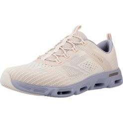 Buty SKECHERS GILDE STEP GRATIFY Rose. Czerwone obuwie sportowe Skechers, z tkaniny, bez zapięcia. Za 349.99 zł.