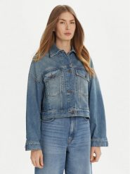 Weekend Max Mara Kurtka jeansowa Fiumana 2515041111 Niebieski Regular Fit. Niebieskie kurtki Weekend Max Mara, bez wzorów, z bawełny, bez kaptura. Za 869.99 zł.