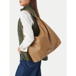 Torebka Beverly Hills Polo Club. Brązowe torebki klasyczne Beverly Hills Polo Club, bez wzorów, bez dodatków. Za 229.99 zł.