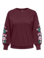 ONLY Carmakoma Bluza w kolorze bordowym rozmiar: XS-40/42. Czerwone bluzy Only Carmakoma, xs, bez wzorów, bez kaptura. Za 89.95 zł.