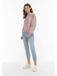 MyMo Bluza w kolorze jasnoróżowym rozmiar: M/L. Różowe bluzy Mymo, l, bez wzorów, bez kaptura. Za 110.29 zł.
