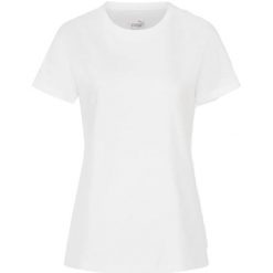 Koszulka Puma Blank Base T-shirt, Kobiety. Białe koszulki sportowe Puma, bez wzorów, z bawełny, bez ramiączek. Za 190.00 zł.