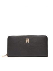 Tommy Hilfiger Portfel Th Distinct Lrg Za AW0AW17482 Czarny. Czarne portfele TOMMY HILFIGER, bez wzorów, ze skóry. Za 259.99 zł.