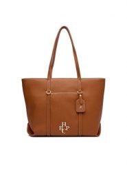 Beverly Hills Polo Club Torebka CEO-BHPC-C-024-09 Brązowy. Brązowe shopper Beverly Hills Polo Club, bez wzorów, z materiału, bez dodatków. Za 229.99 zł.