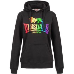 Bluza damska z kapturem Lonsdale Ramelton. Czarne bluzy Lonsdale, s, z aplikacjami, z bawełny, z kapturem. Za 263.50 zł.
