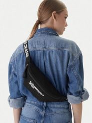 Karl Lagerfeld Jeans Nerka B1W30248 Czarny. Czarne torebki klasyczne Karl Lagerfeld Jeans, bez wzorów, z jeansu, bez dodatków. Za 559.99 zł.