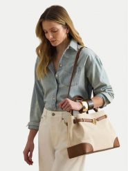 LAUREN RALPH LAUREN Torebka 431P04296005 Beżowy. Brązowe torebki klasyczne Lauren Ralph Lauren, bez wzorów, z materiału, bez dodatków. Za 2,198.99 zł.