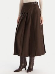 Weekend Max Mara Spódnica trapezowa Fastoso 2525106062 Brązowy Regular Fit. Brązowe spódnice Weekend Max Mara, bez wzorów, z wełny, trapezowe. Za 1,549.00 zł.