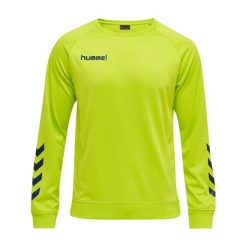 Bluza do piłki ręcznej dla dorosłych Hummel Promo Poly Sweatshirt. Zielone bluzy Hummel, l, bez wzorów, bez kaptura. Za 137.50 zł.