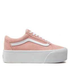 Tenisówki Vans. Czerwone trampki Vans, bez wzorów, bez zapięcia. Za 249.99 zł.