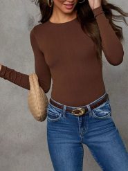 Milan Kiss Koszulka w kolorze brązowym rozmiar: XL. Brązowe bluzki Milan Kiss, xl, bez wzorów, bez kołnierzyka, bez ramiączek. Za 86.99 zł.