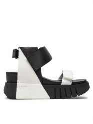 United Nude Sandały Delta Run 10597137119 Czarny. Czarne sandały United Nude, bez wzorów, z materiału, bez obcasa, na koturnie, bez zapięcia. Za 939.99 zł.