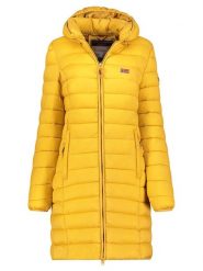 Geographical Norway Płaszcz pikowany "Atikolor" w kolorze żółtym rozmiar: XXL. Żółte płaszcze Geographical Norway, xxl, bez wzorów, bez kaptura. Za 153.45 zł.