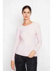 ASSUILI Koszulka w kolorze jasnoróżowym rozmiar: 40. Różowe bluzki Assuili, bez wzorów, z bawełny, klasyczne, bez kołnierzyka, bez ramiączek. Za 78.99 zł.