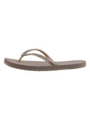 Reef Japonki w kolorze szarobrązowym rozmiar: 40. Brązowe klapki Reef, bez wzorów, z otwartym noskiem, bez obcasa. Za 48.95 zł.