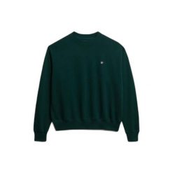 Bluza damska Superdry Essential Heritage. Zielone bluzy Superdry, bez wzorów, bez kaptura. Za 284.00 zł.